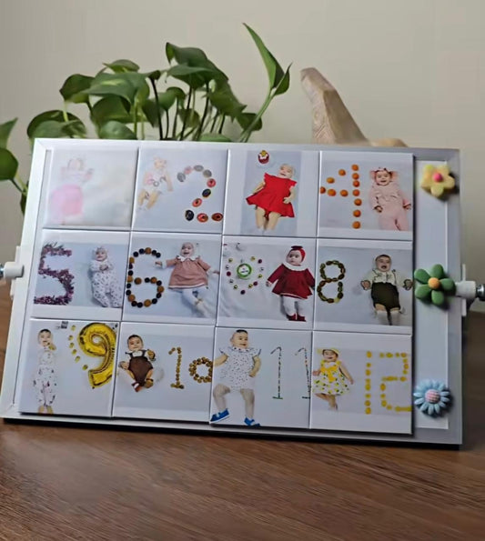 Baby milestones fridge magnets