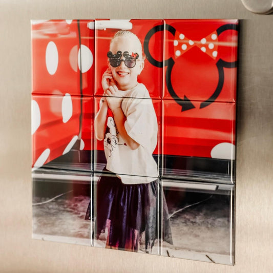 Picture puzzle fridge magnet
